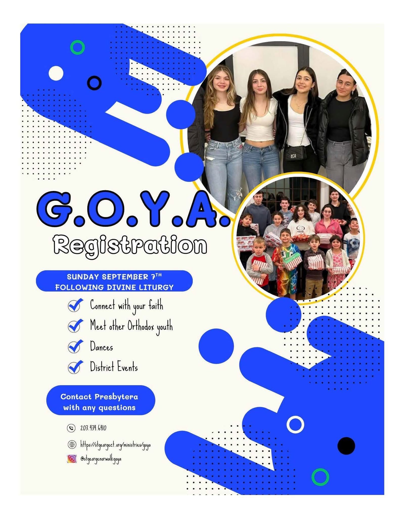GOYA Registration